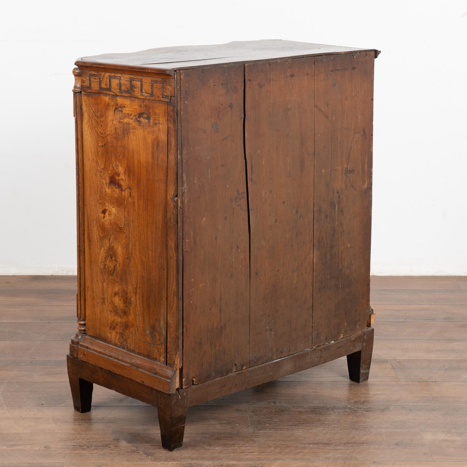 Small Elm Wood Louis XVI Chest of Drawers, Denmark circa 1870-90 For Sale 8