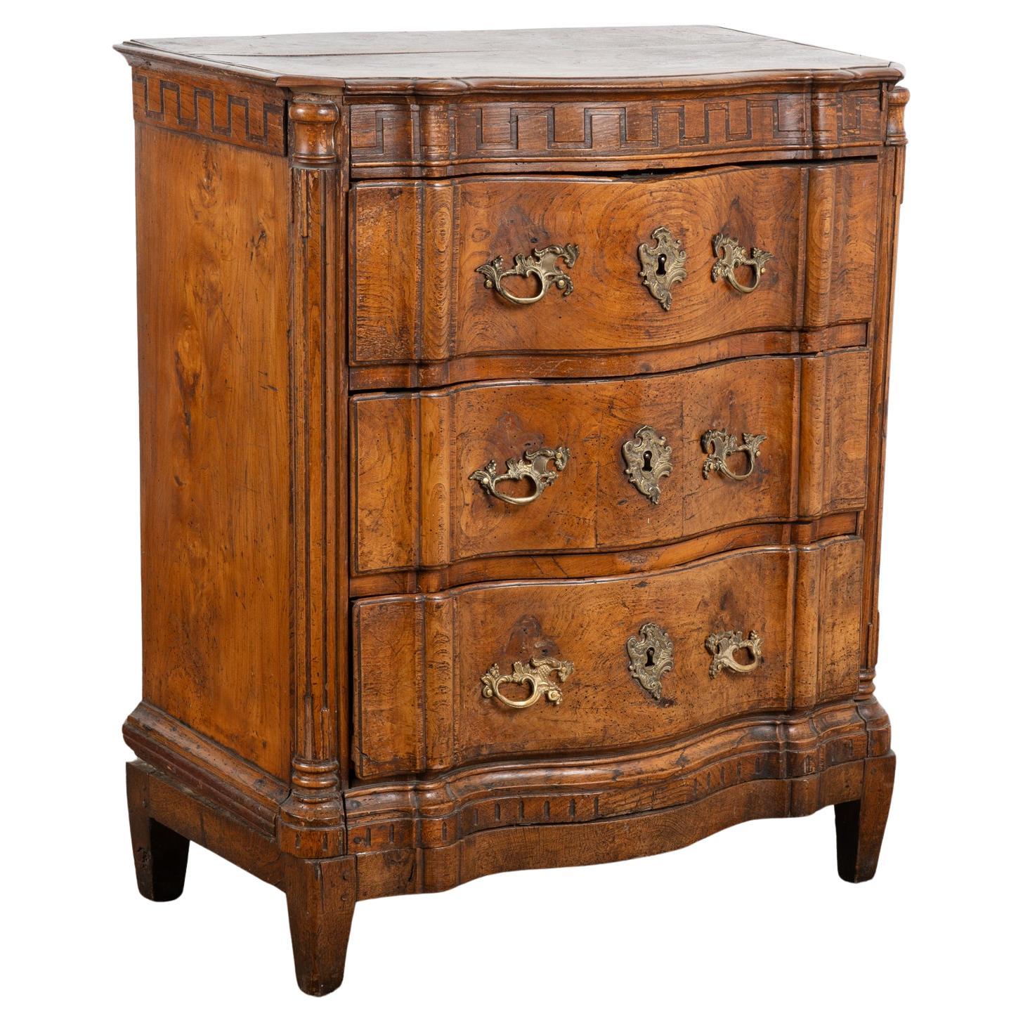 Small Elm Wood Louis XVI Chest of Drawers, Denmark circa 1870-90 For Sale