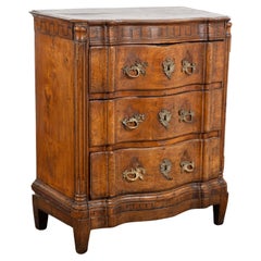 Antique Small Elm Wood Louis XVI Chest of Drawers, Denmark circa 1870-90