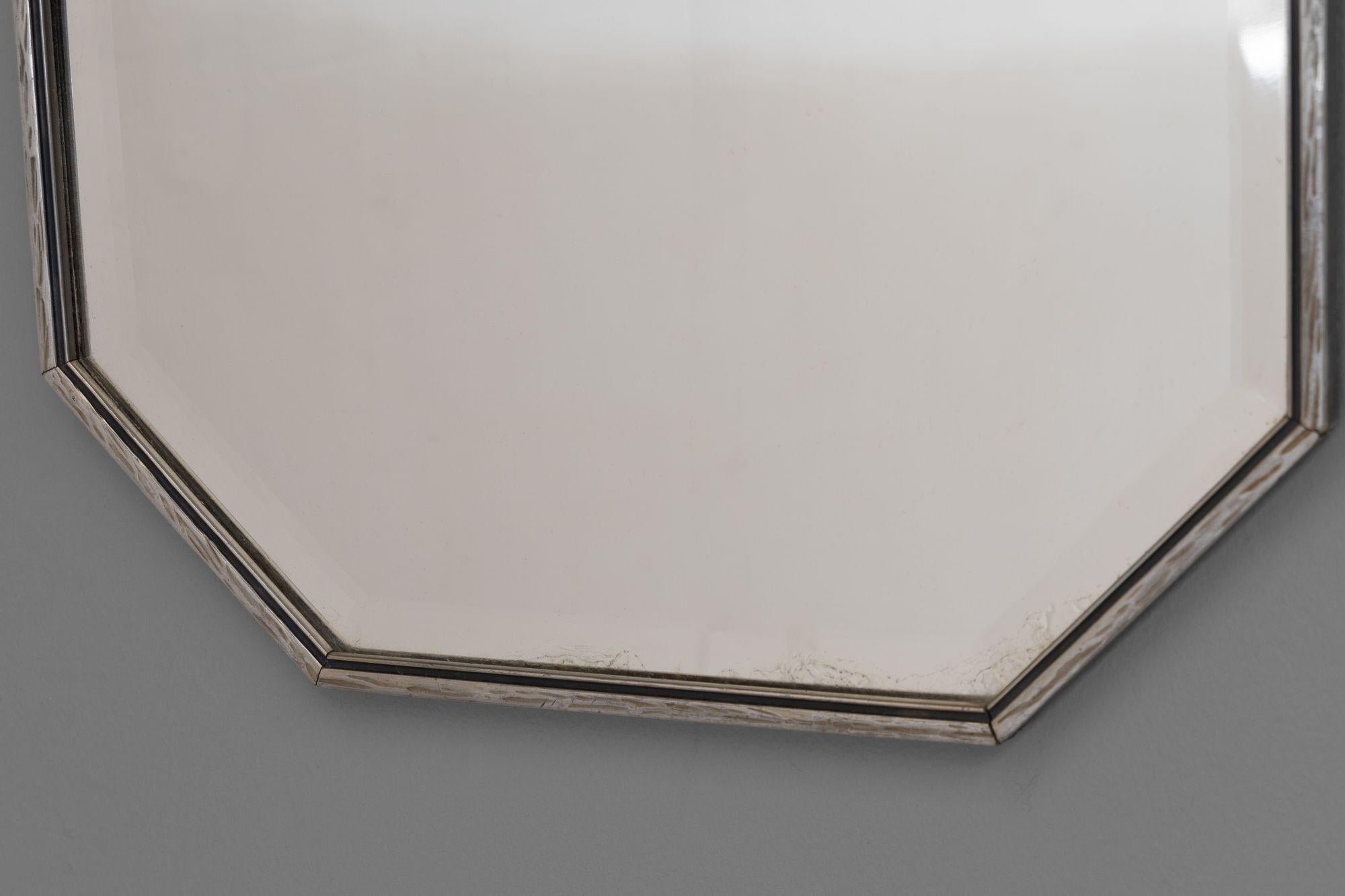 Espejo octogonal alargado pequeño Británico en venta