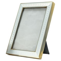 Small Enamelled and Sterling Silver Gilt Frame, Import Hallmarked 1933.