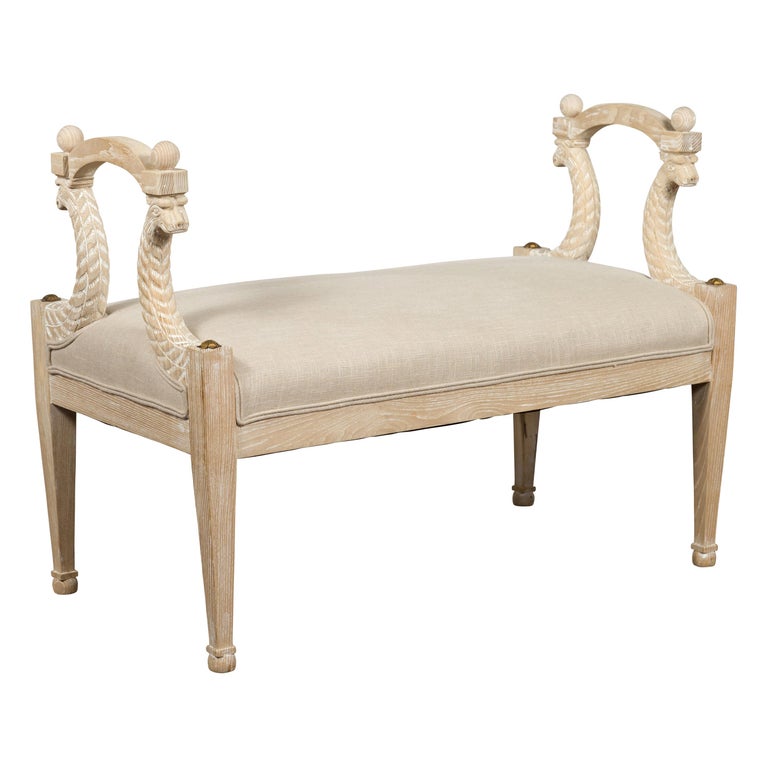 Small Upholstered Bench With Arms - Arm Designs