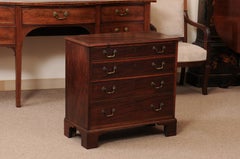 Small English 19th Century Mahogany Straight Chest