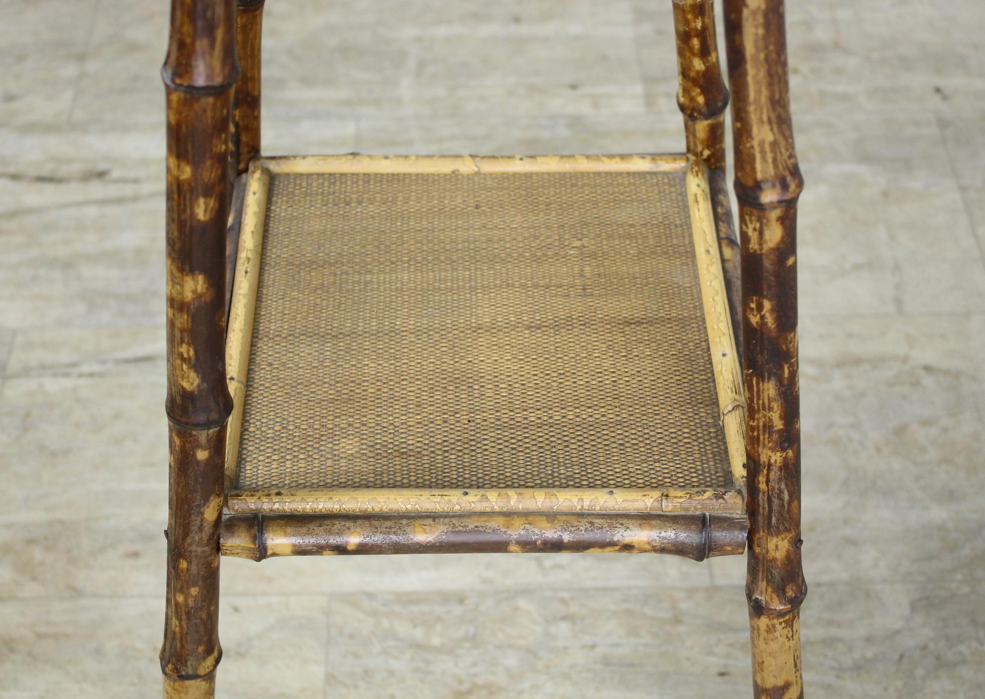 Small English Bamboo Side Table 1