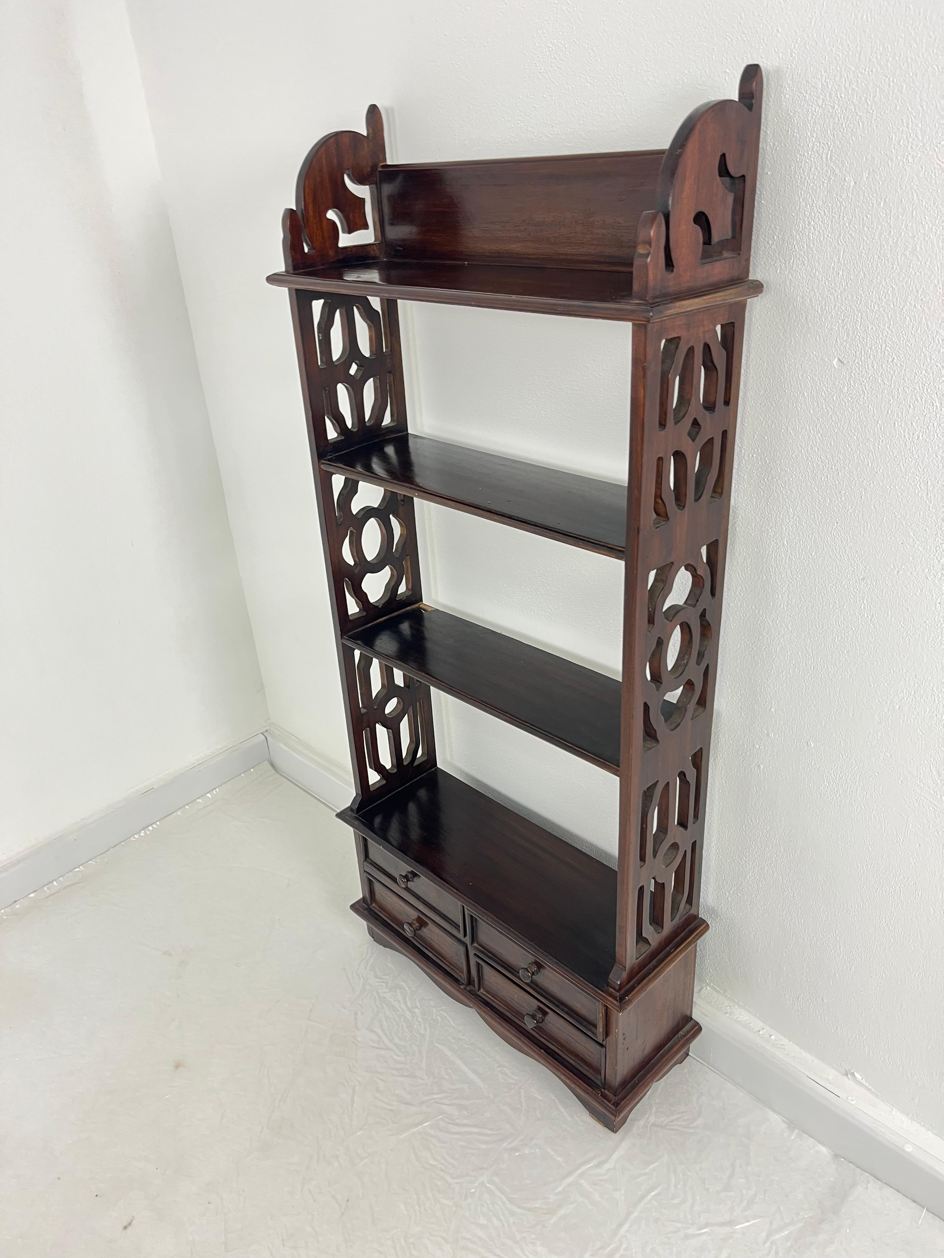 Set of 2 Small English Bookcases with Drawers, 1960s For Sale 8