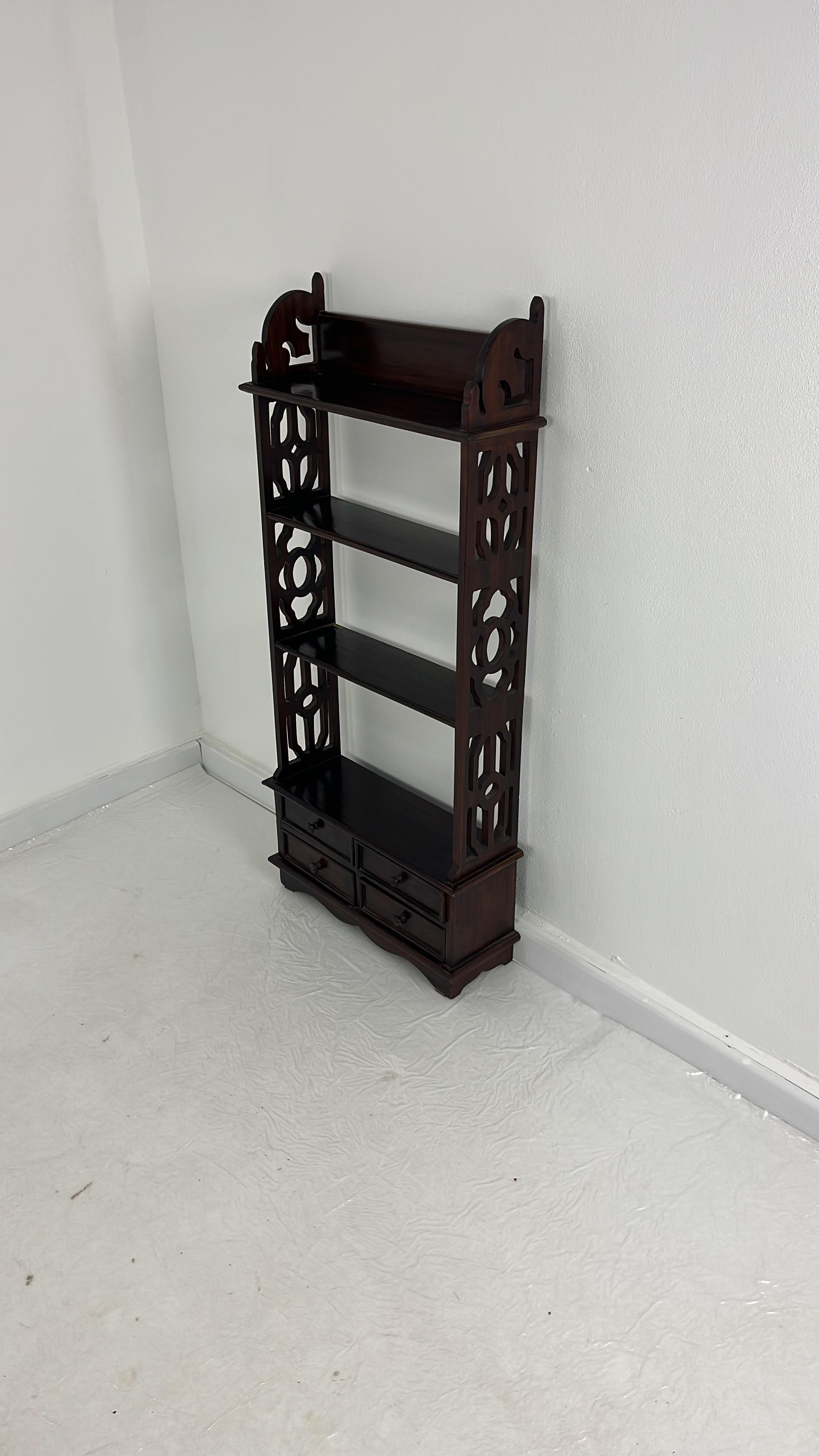 Set of 2 Small English Bookcases with Drawers, 1960s For Sale 9