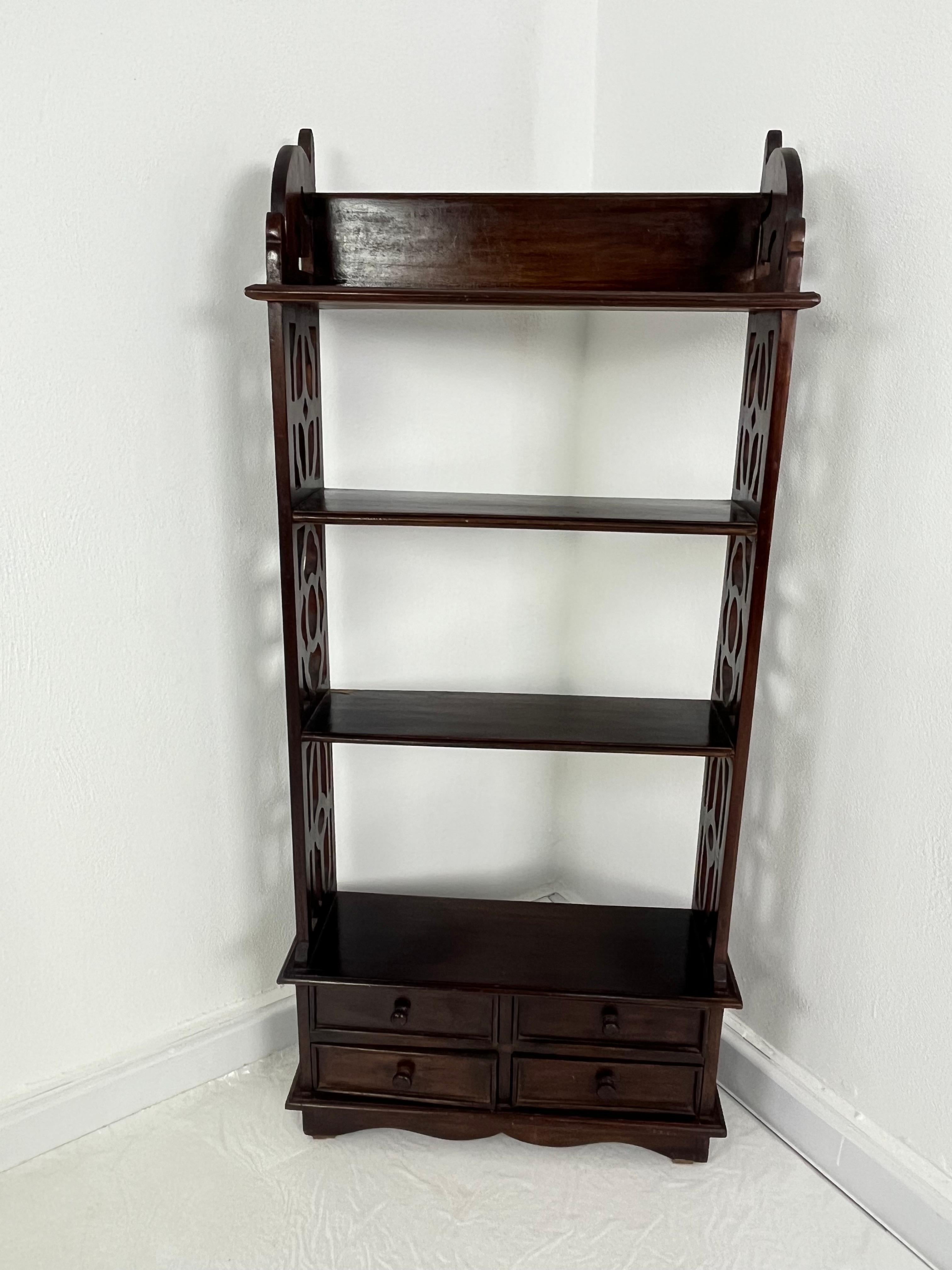 Set of 2 Small English Bookcases with Drawers, 1960s For Sale 1