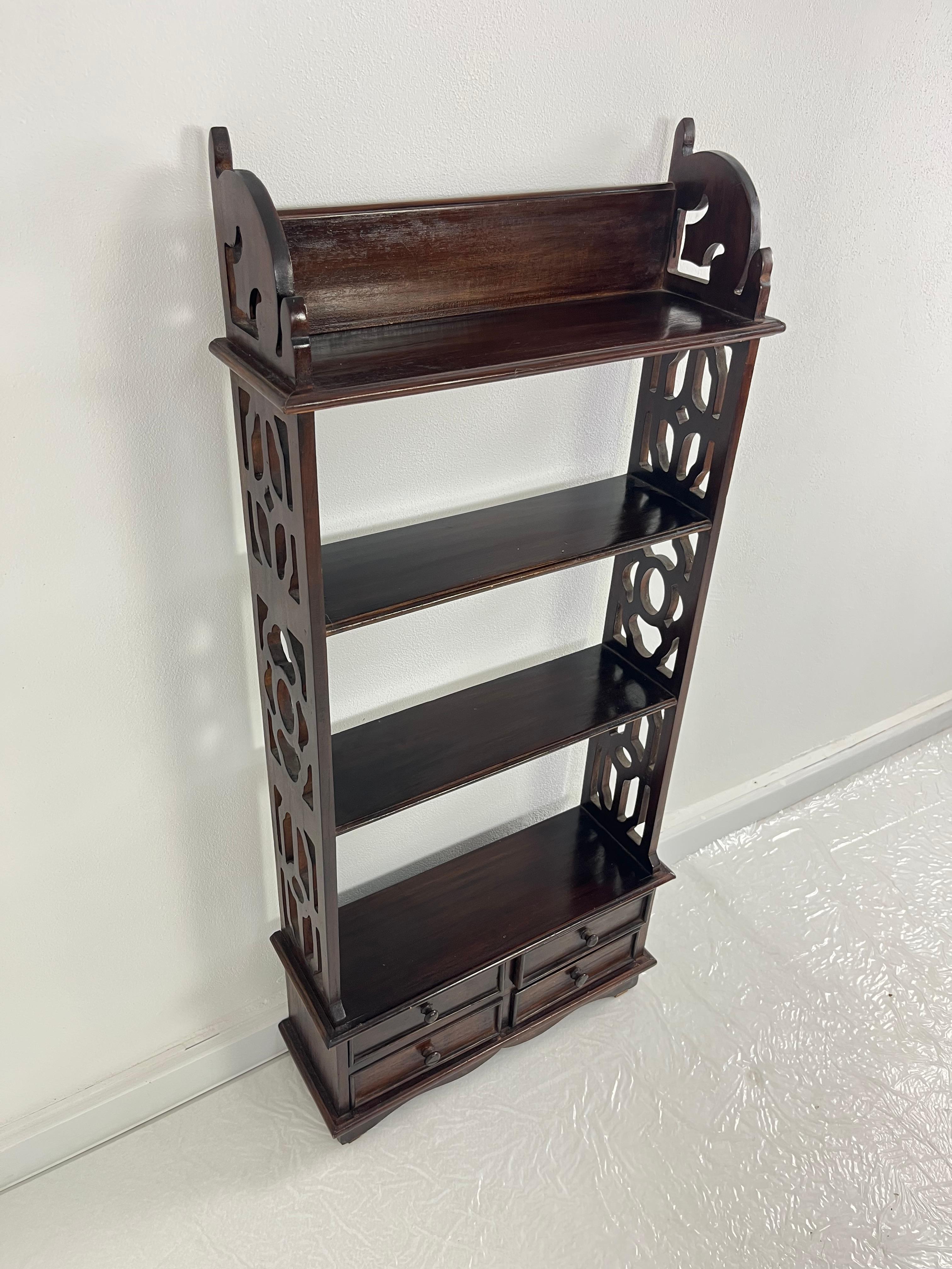 Set of 2 Small English Bookcases with Drawers, 1960s For Sale 4