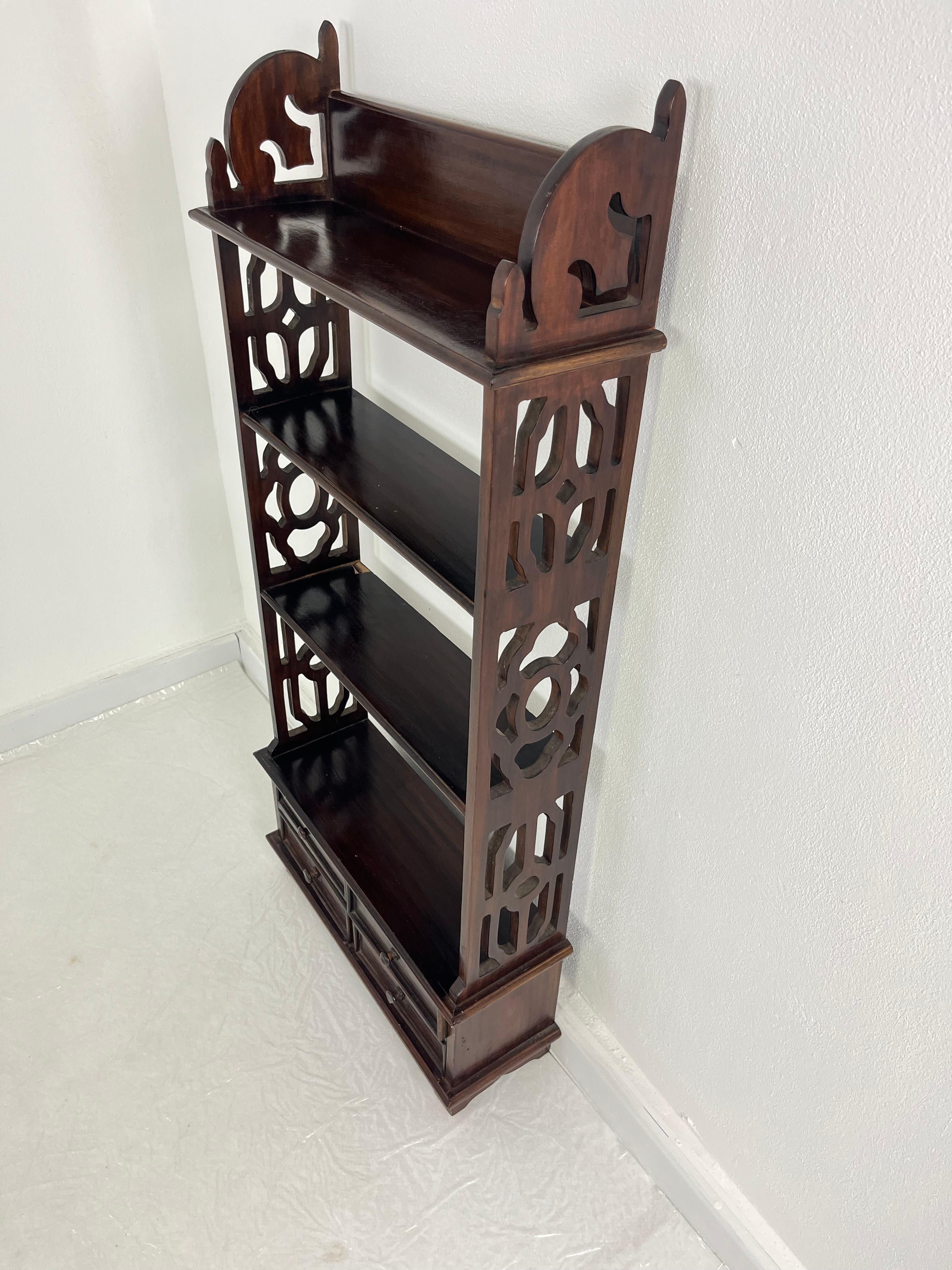 Set of 2 Small English Bookcases with Drawers, 1960s For Sale 5