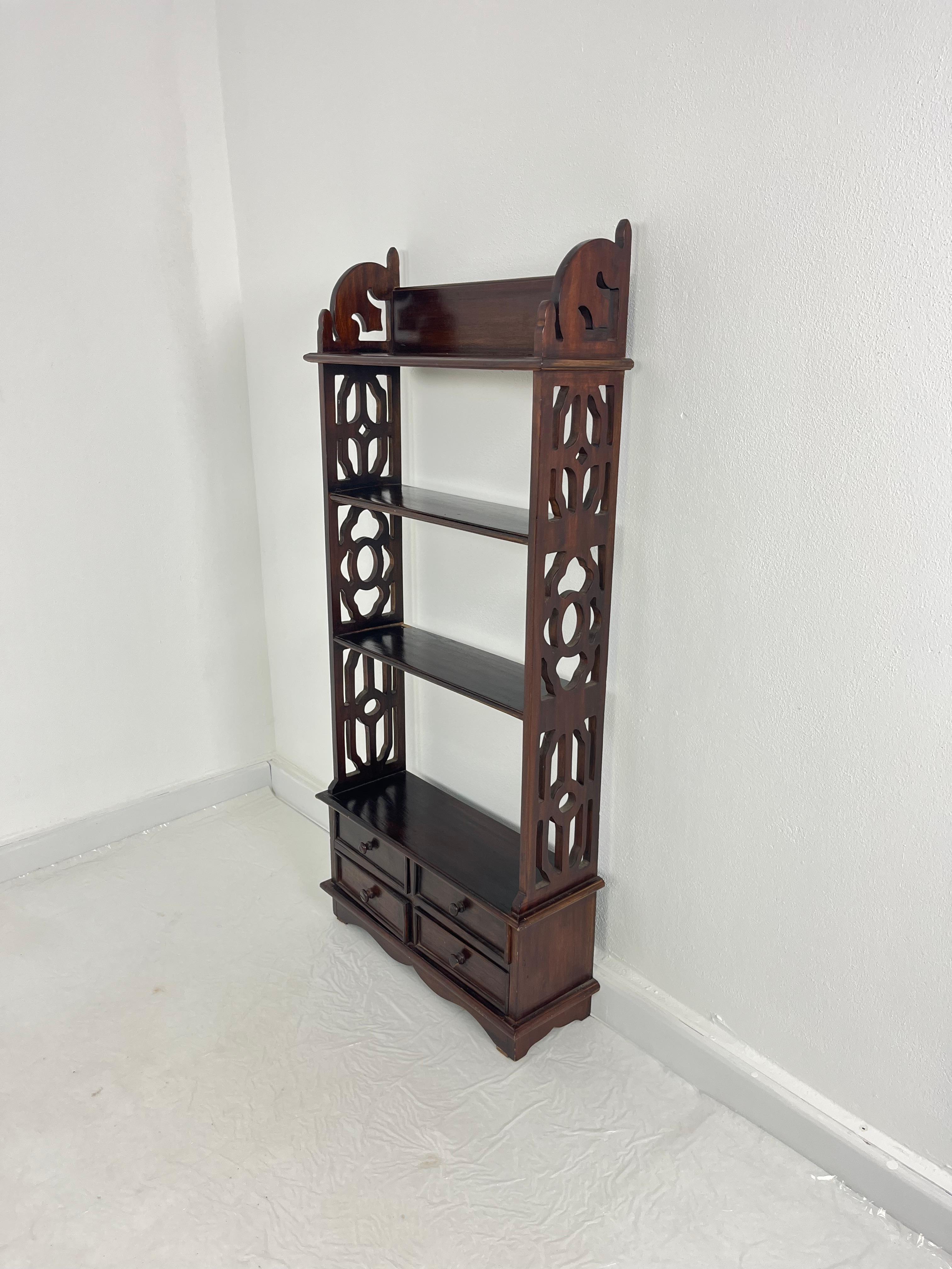 Set of 2 Small English Bookcases with Drawers, 1960s For Sale 7