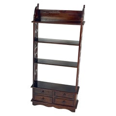 Small English Bookcase with Drawers, 1960s