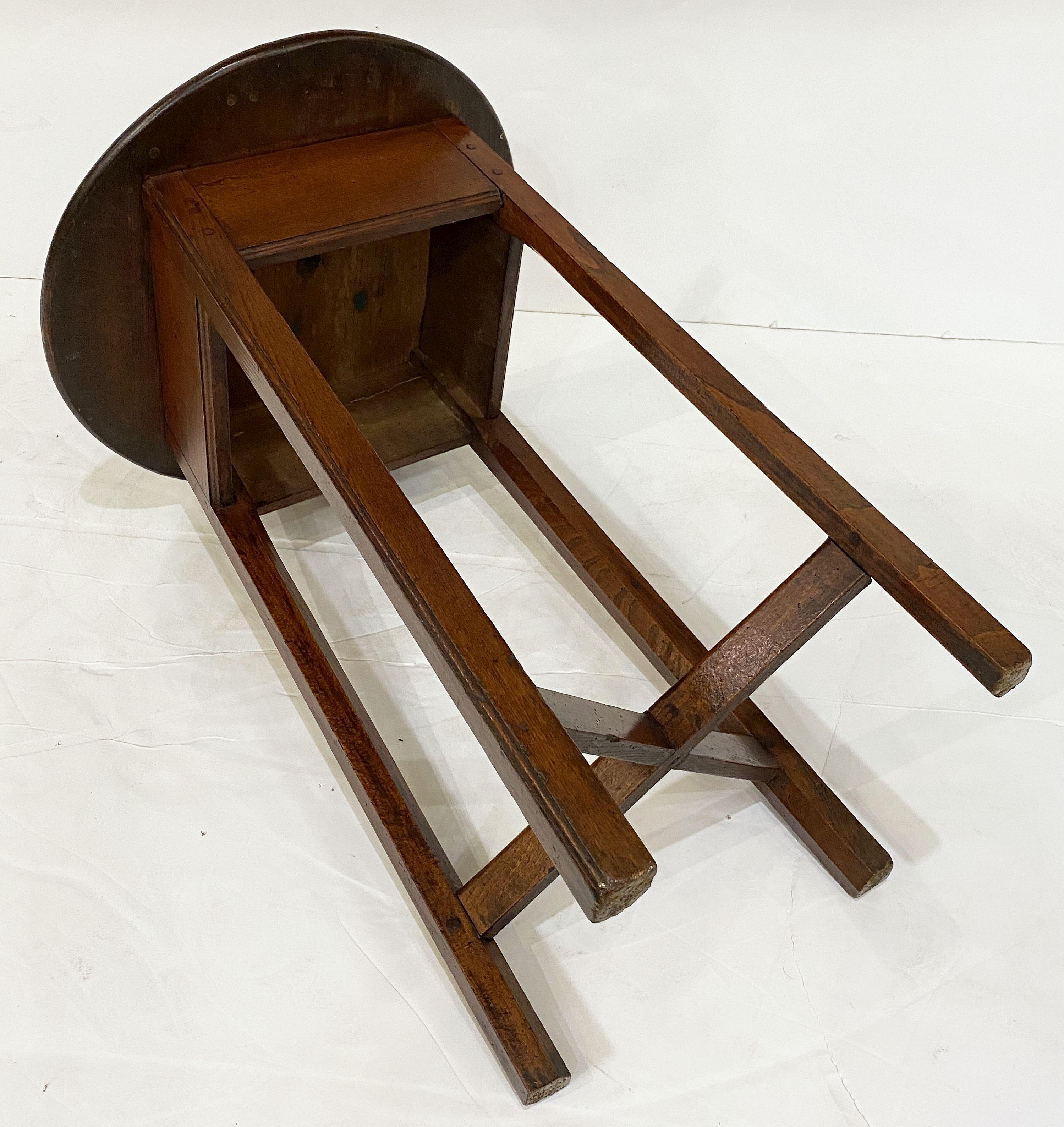 Small English Cricket Table of Oak 14