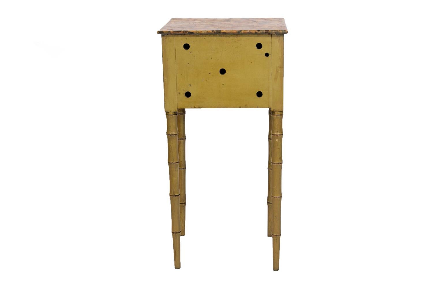 Small English Faux Bamboo Painted Table 4