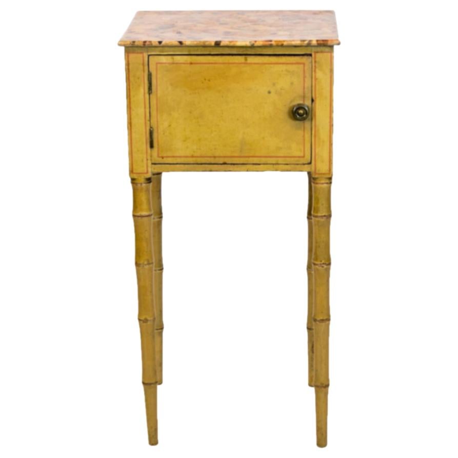 Small English Faux Bamboo Painted Table