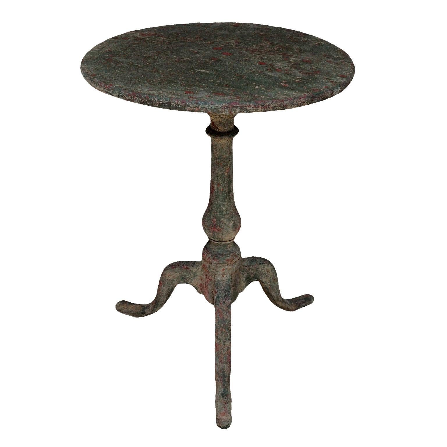 Small English George III Painted Tripod Table, circa 1760 For Sale