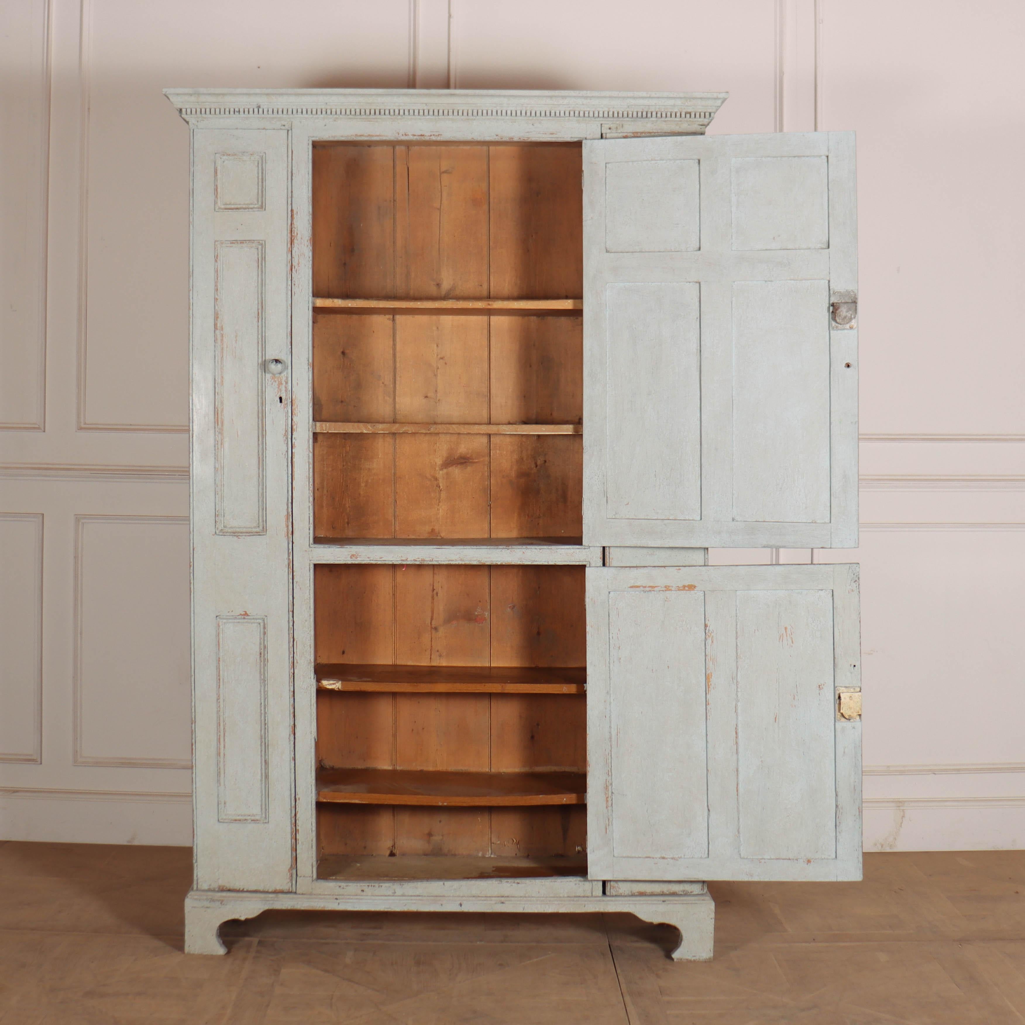 19th Century Small English Housekeepers Cupboard For Sale