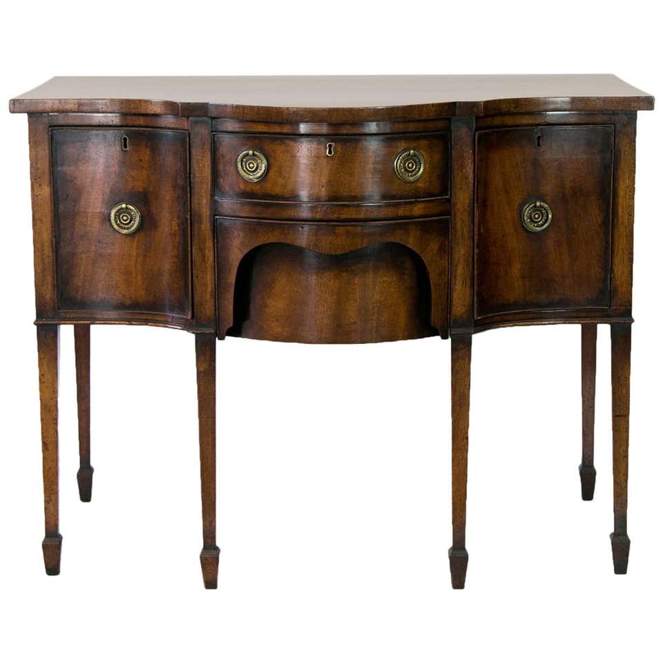 Magnificent Mahogany Stickley Serpentine Sideboard with Satinwood Inlay ...