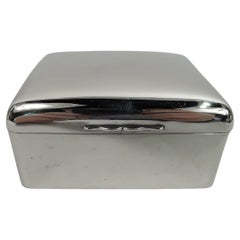 Antique Small English Modern Sterling Silver Box by Elkington