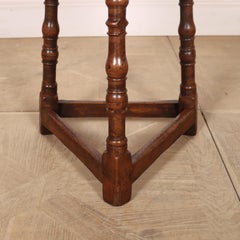 Small English Oak Cricket Table