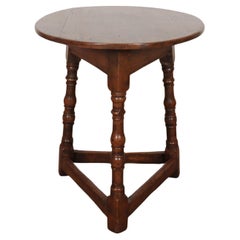 Small English Oak Cricket Table