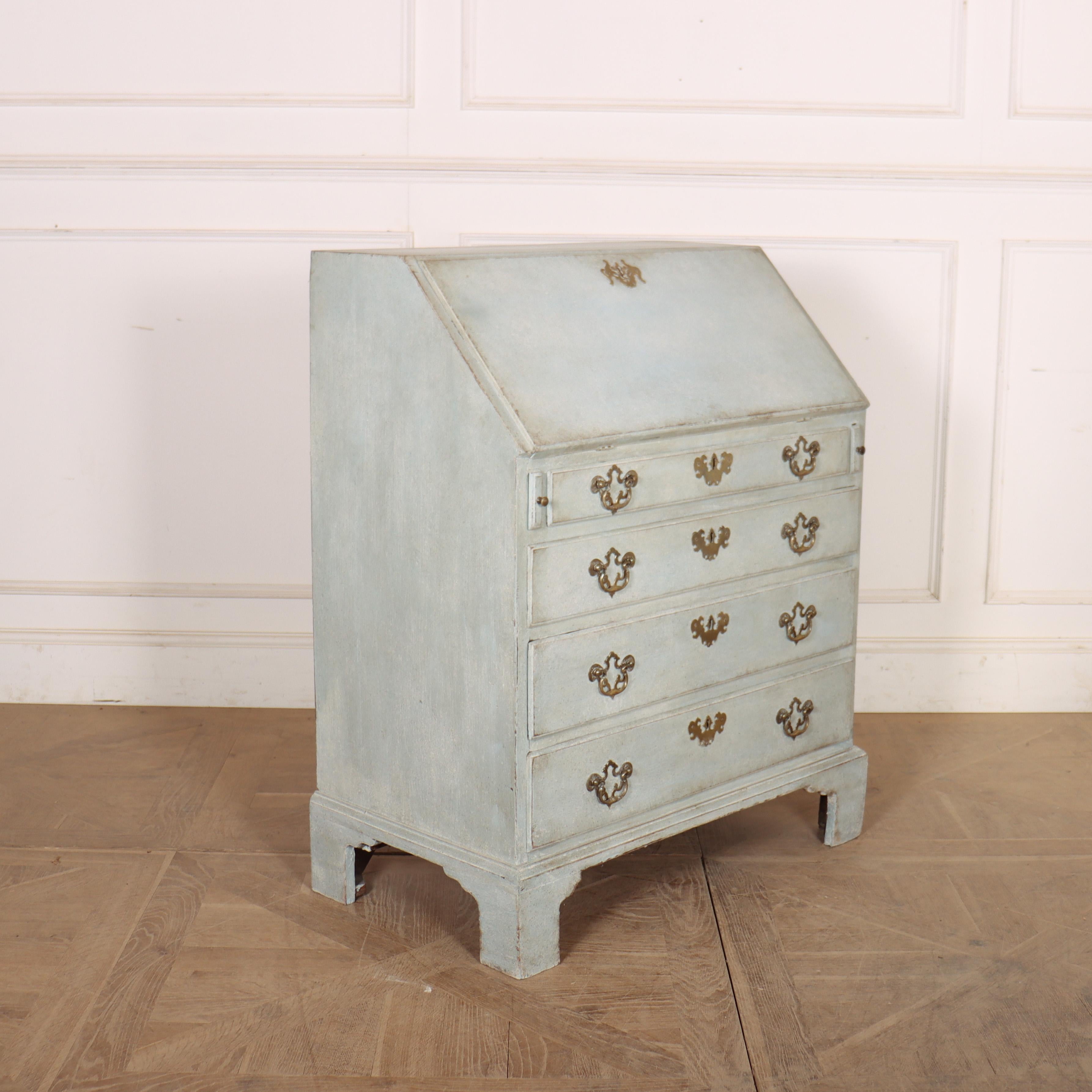 Small English Painted Bureau For Sale 7