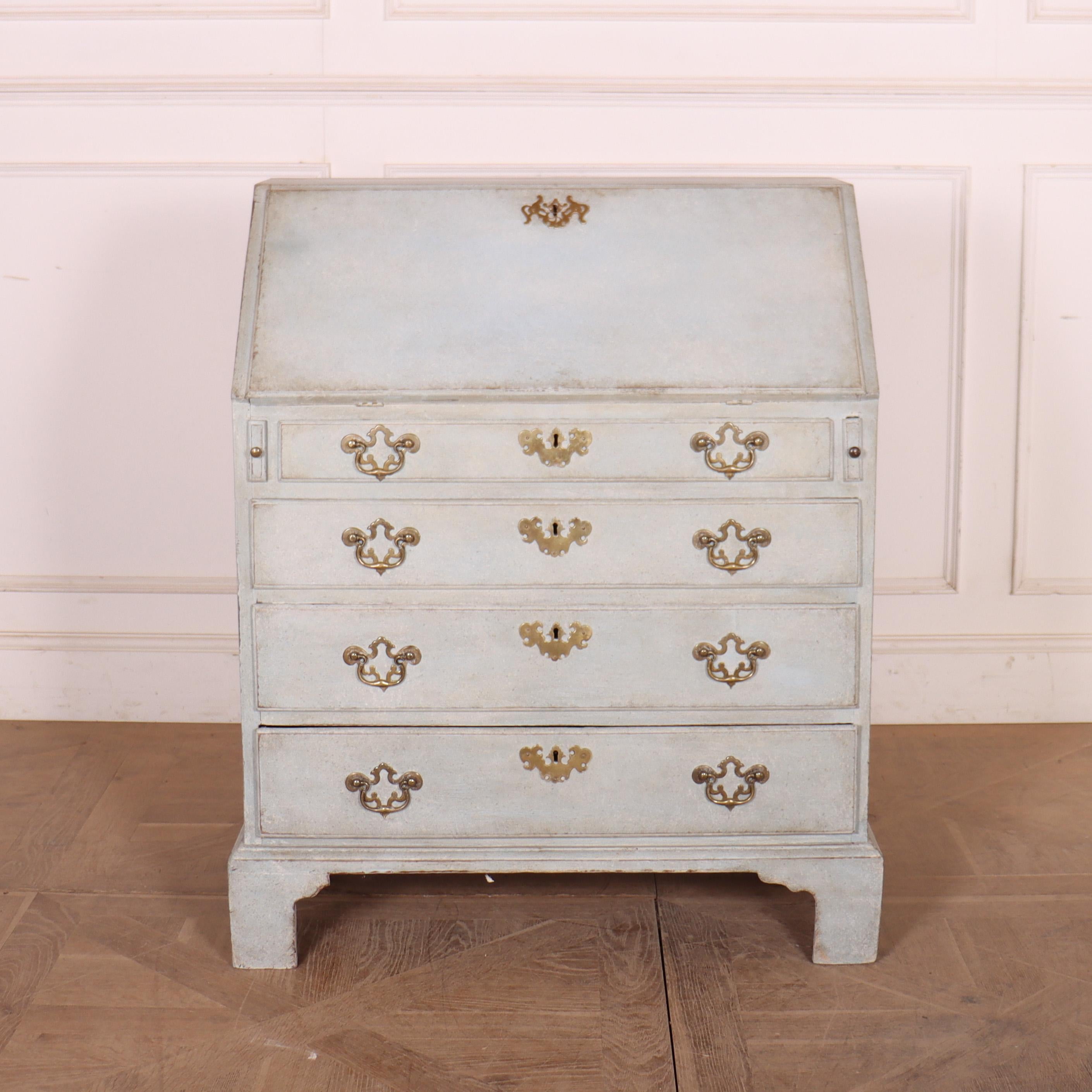 Georgian Small English Painted Bureau For Sale