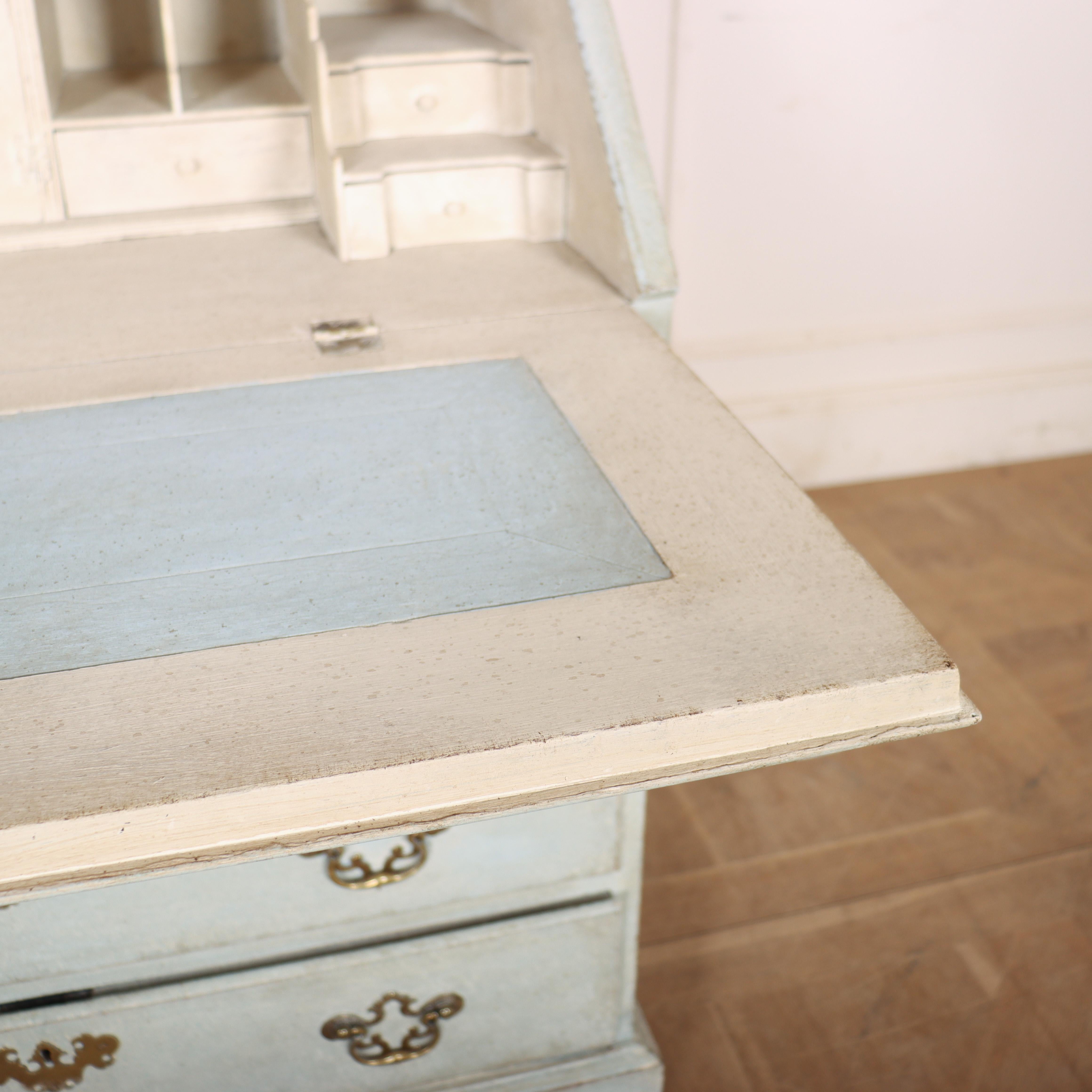 Small English Painted Bureau For Sale 1