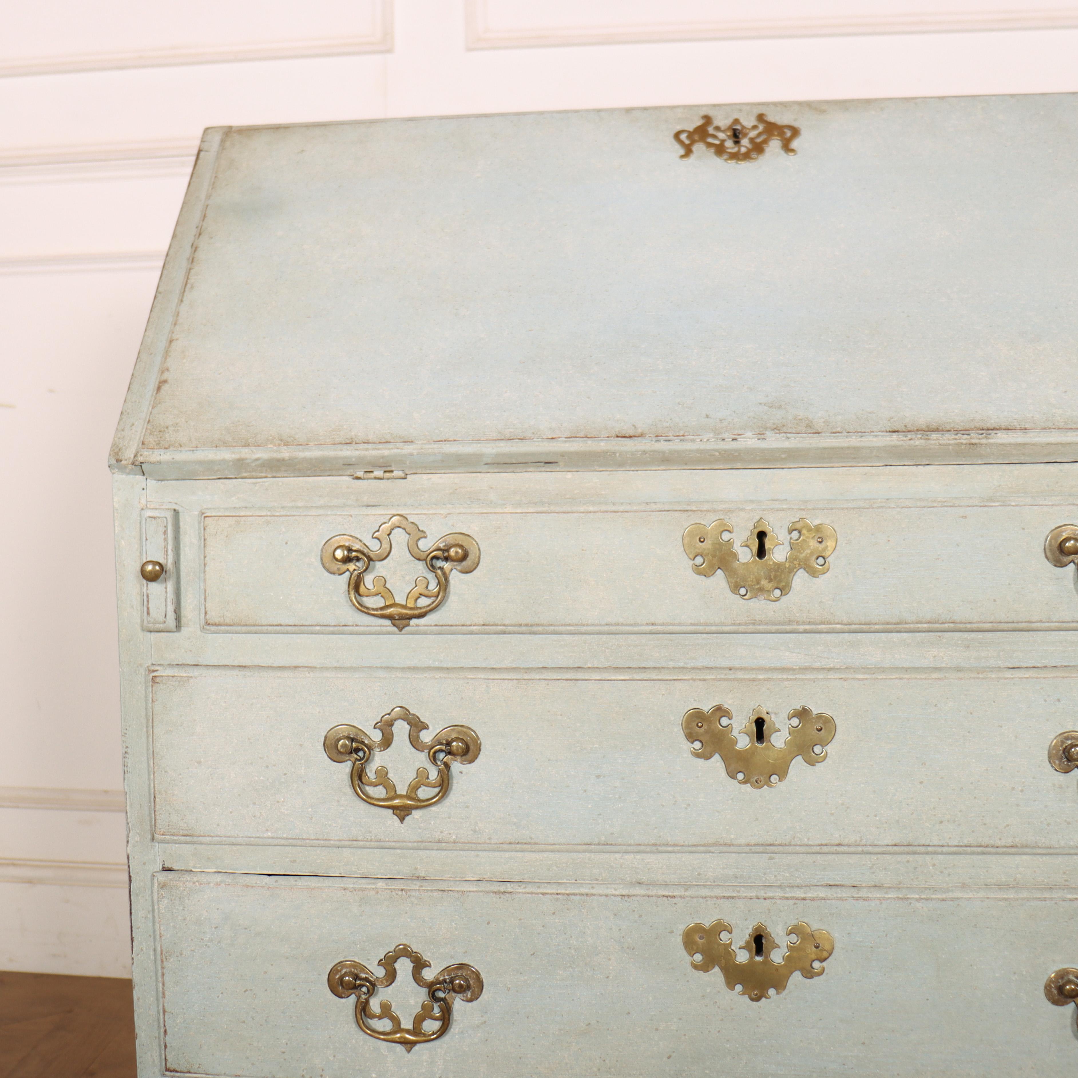 Small English Painted Bureau For Sale 3