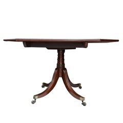 Small English Regency Mahogany Breakfast Table, circa 1810