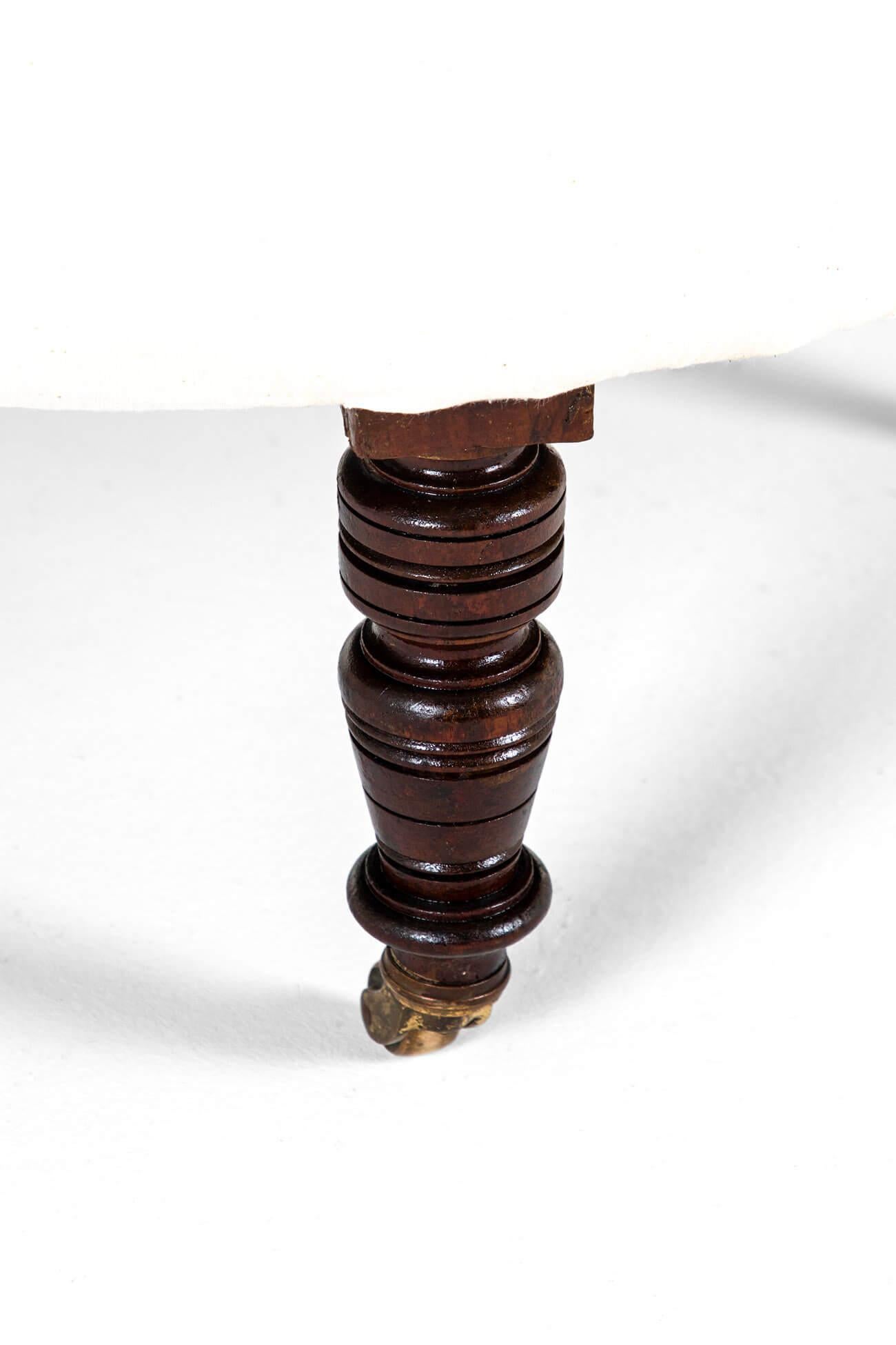 Pequeña silla inglesa victoriana deconstruida para el dormitorio en venta 4