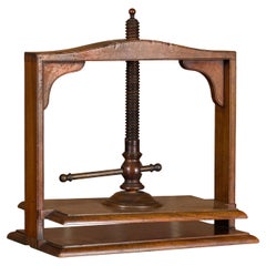 Small English Victorian Period 19th Century Walnut Bookpress 