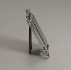 Small English Victorian Sterling Silver Photograph Frame, 1897