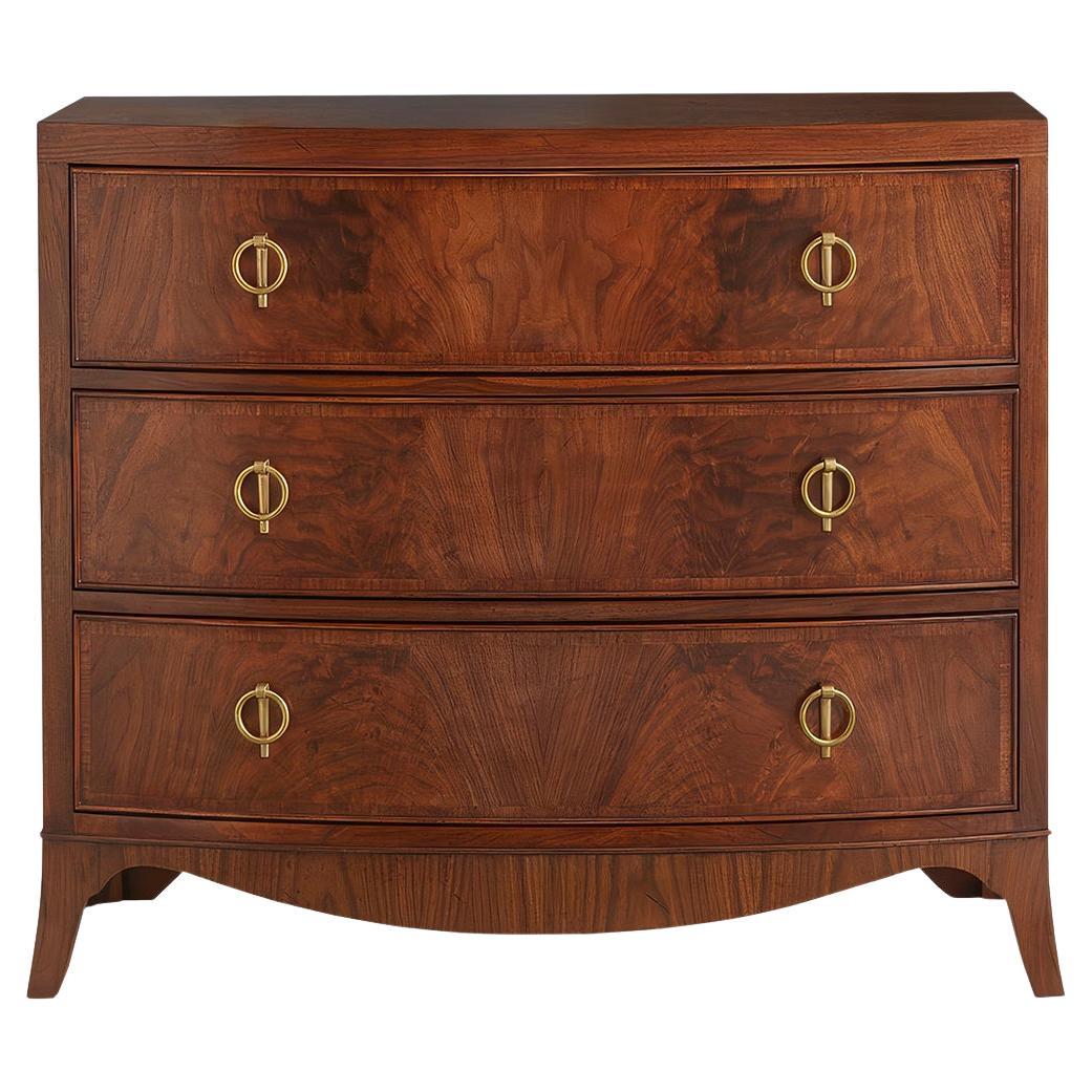 Small English Walnut Chest of Drawers