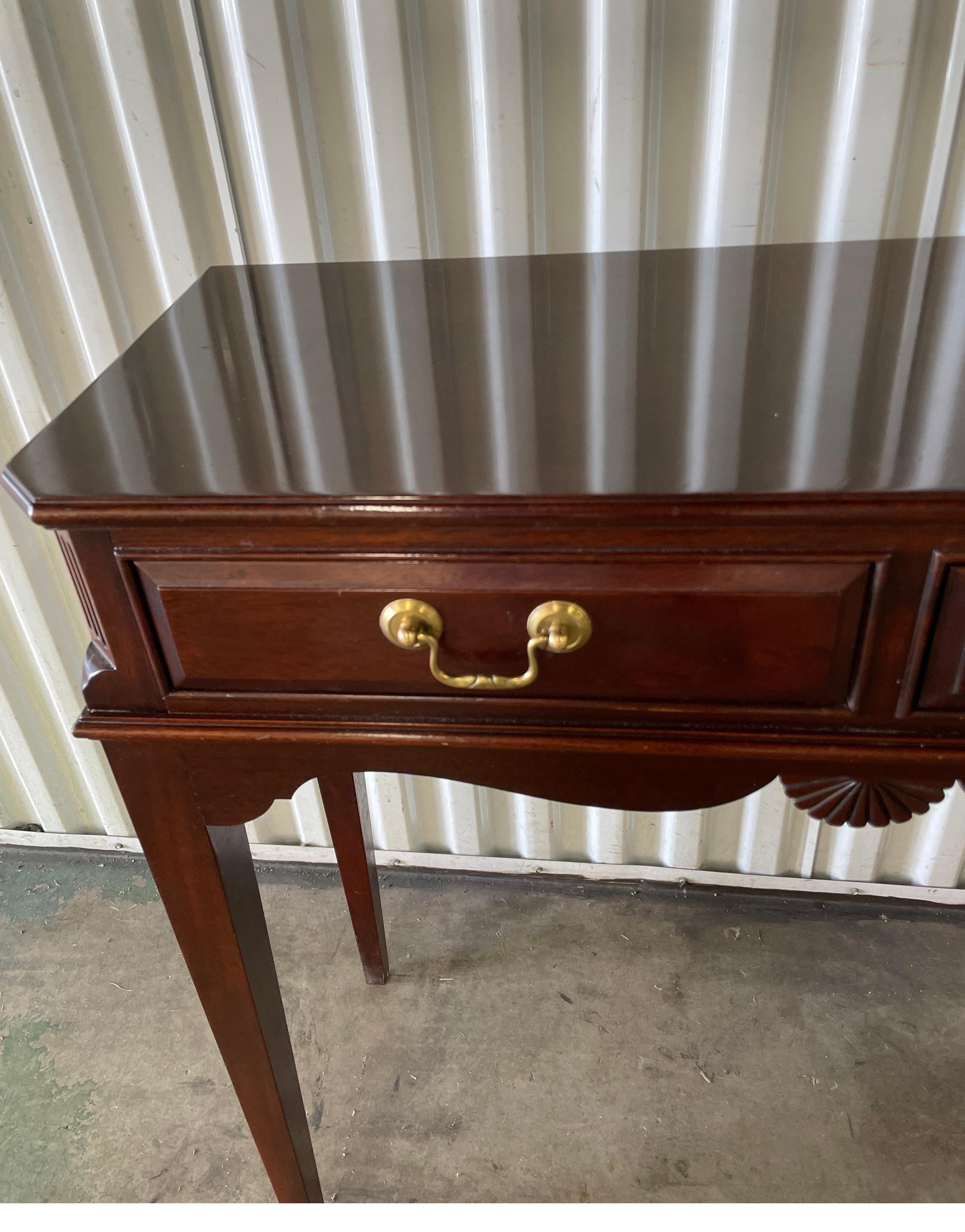 American Small Entryway Mahogany Console Table For Sale