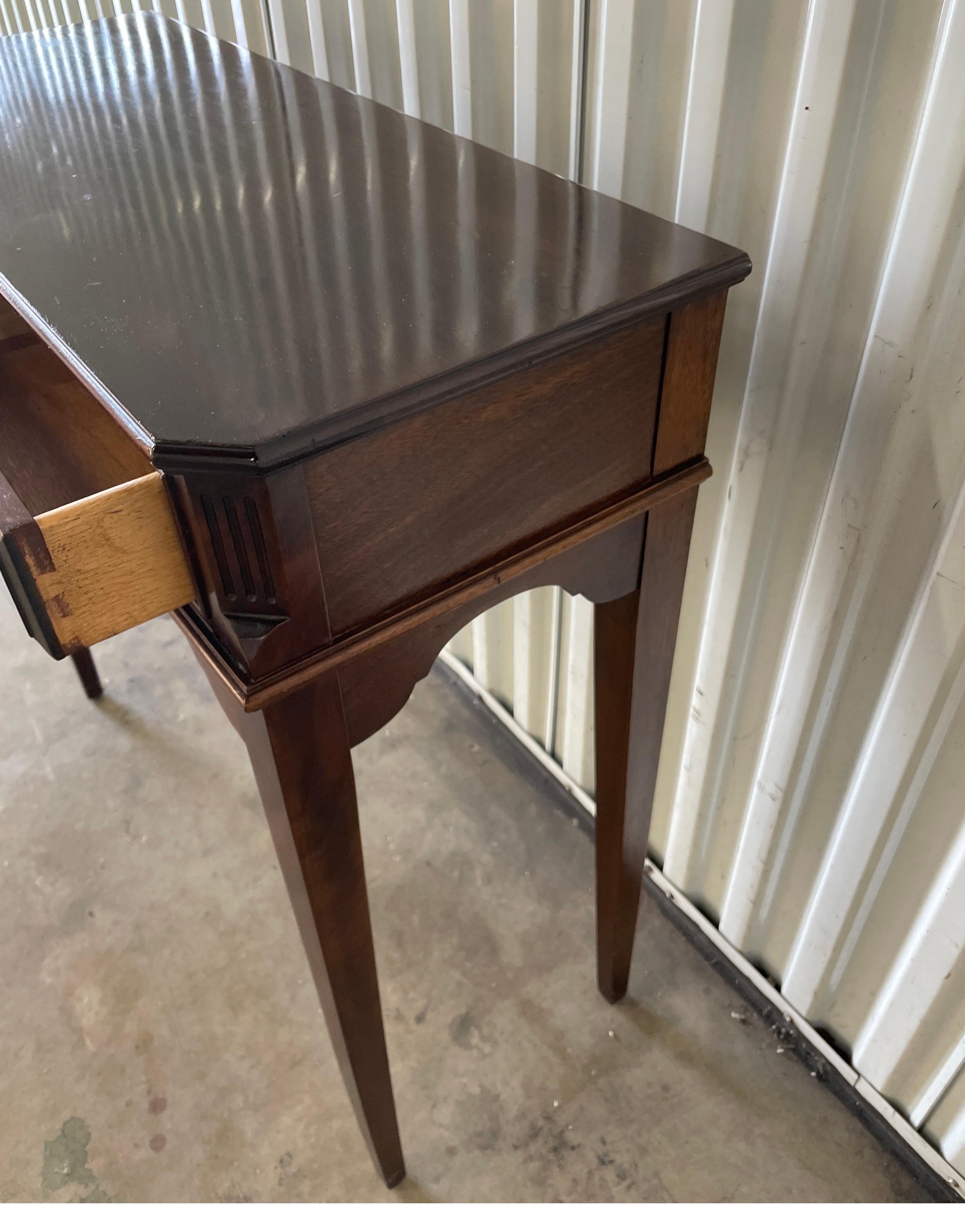 20th Century Small Entryway Mahogany Console Table For Sale
