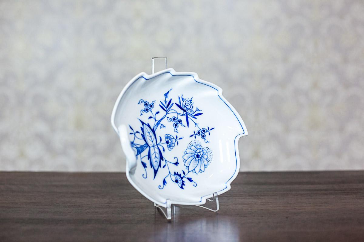 Kleine Epergne, Meissener Porzellan mit blauen Ornamenten, ca. 1930-1940 (20. Jahrhundert) im Angebot