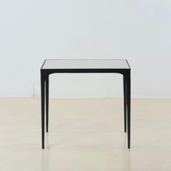 Small ‘Esquisse’ Wrought Iron and Parchment Side Table by Design Frères