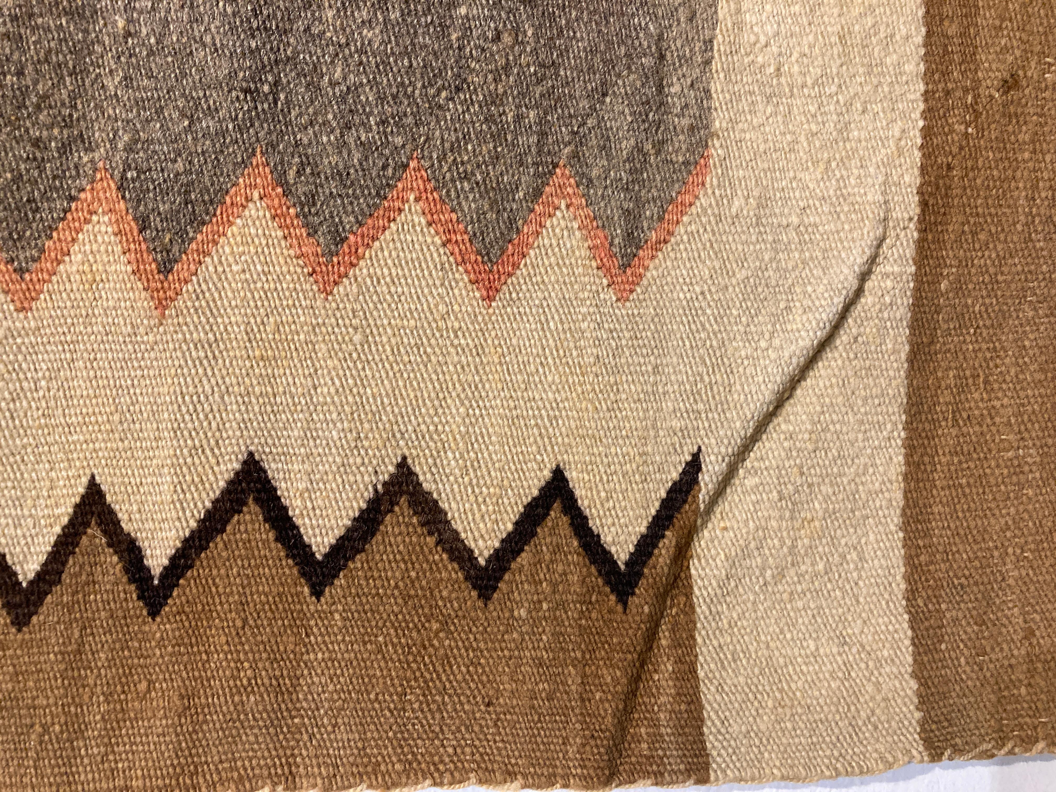 Hand-Woven Small, Exquisite Navajo Weaving