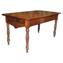Antique Small farmhouse cherry wood table