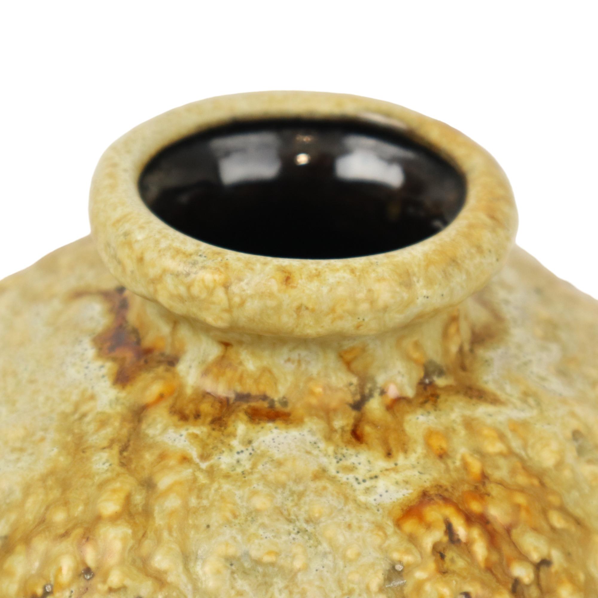 Tedesco Piccolo vaso di lava grassa Dumler Breiden Germania Ovest Ceramica 644-15 in vendita