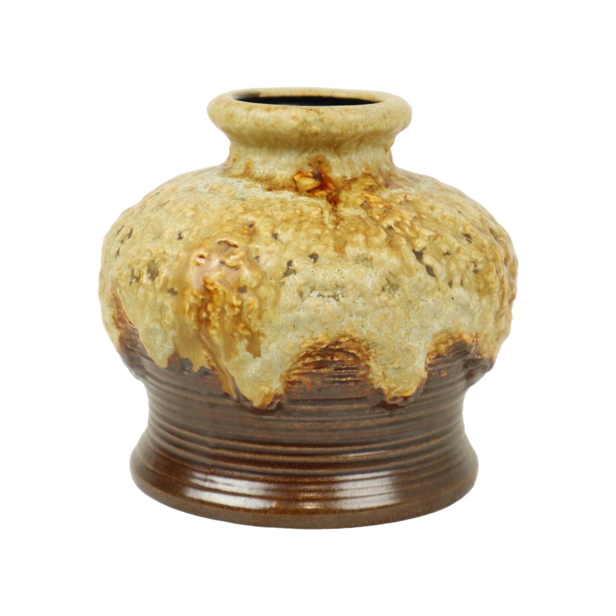 Piccolo vaso di lava grassa Dumler Breiden Germania Ovest Ceramica 644-15 in vendita 1