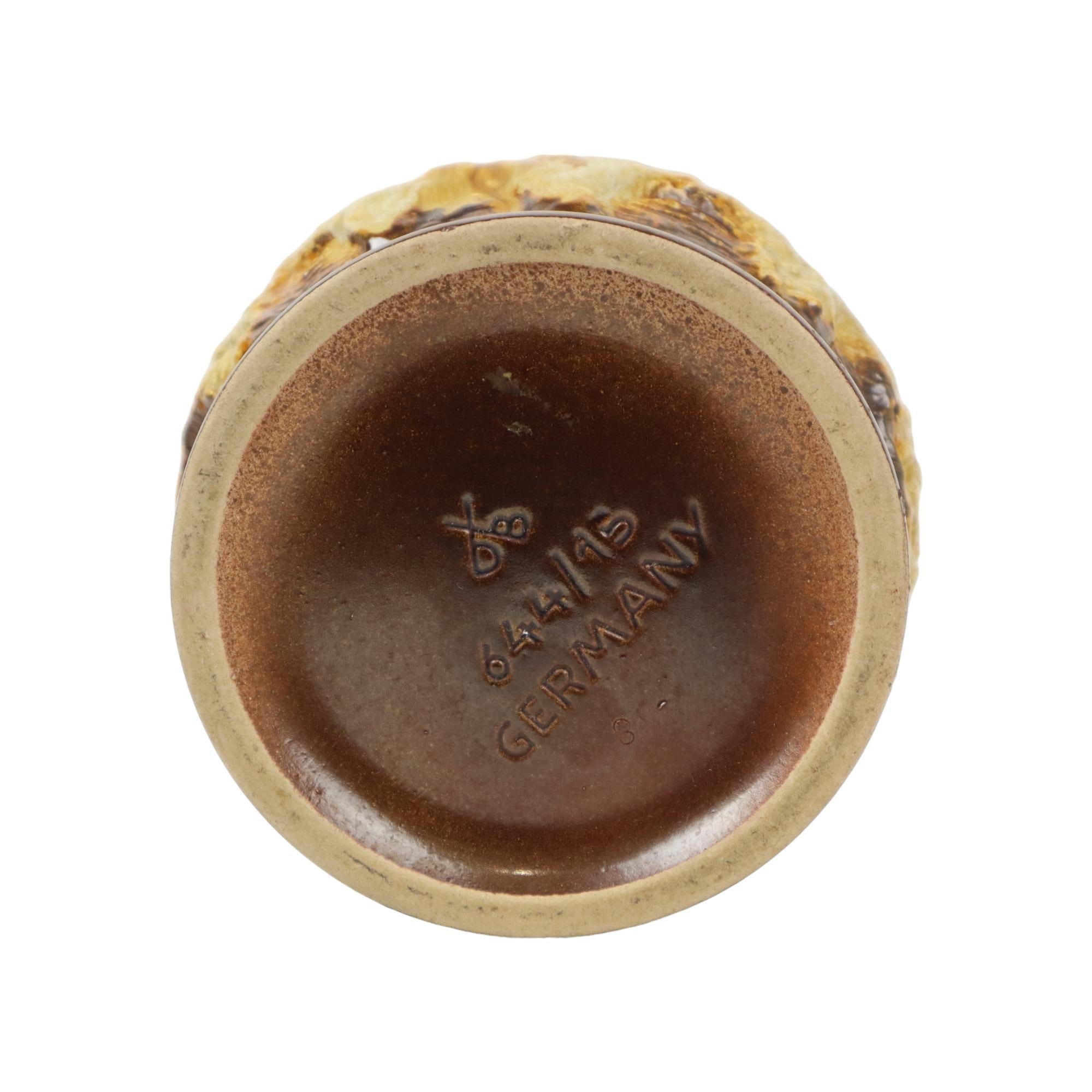 Piccolo vaso di lava grassa Dumler Breiden Germania Ovest Ceramica 644-15 in vendita 3