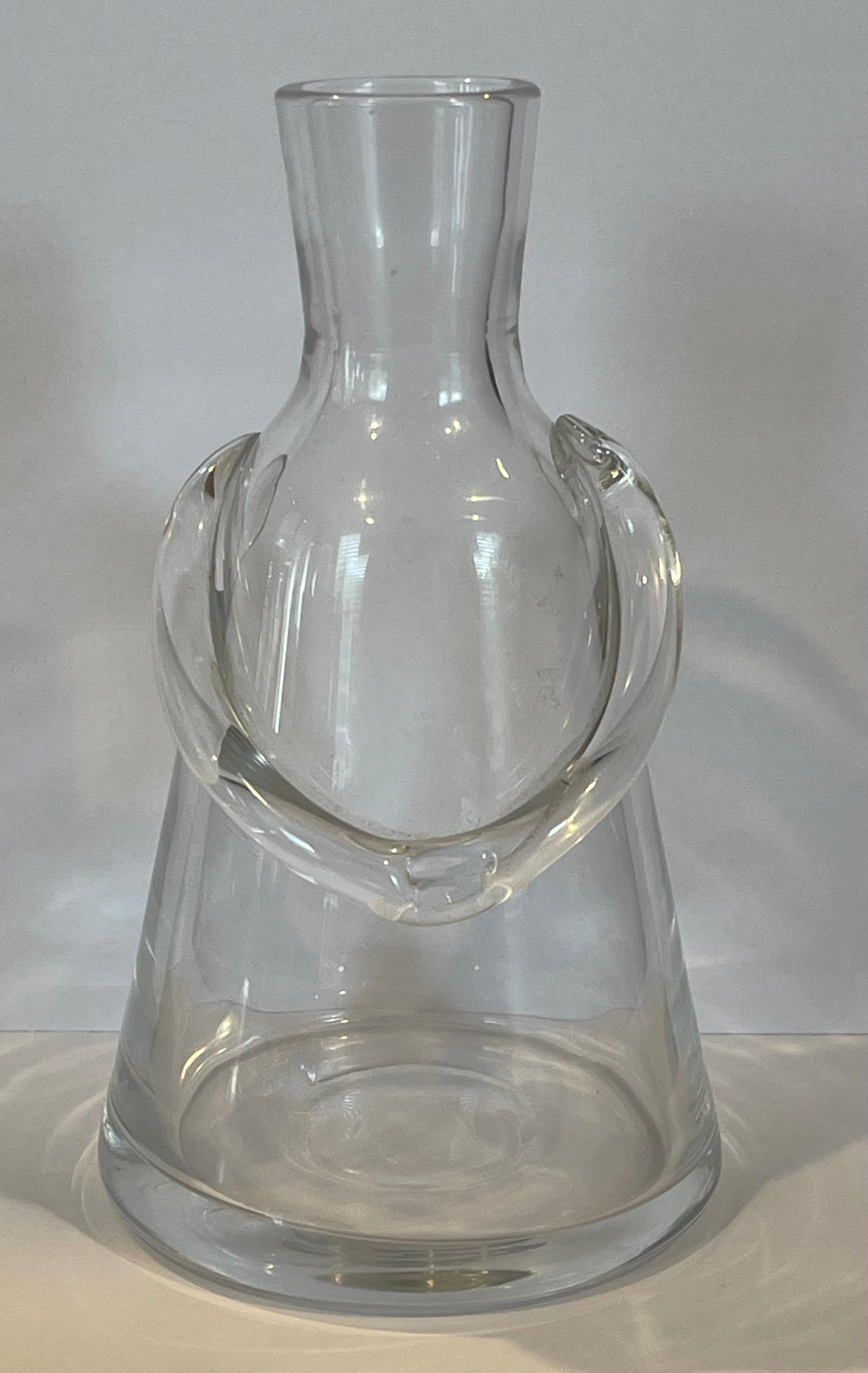 Small Figural Glass Decanter by Erik Hoglund for Boda Glassworks For Sale 2