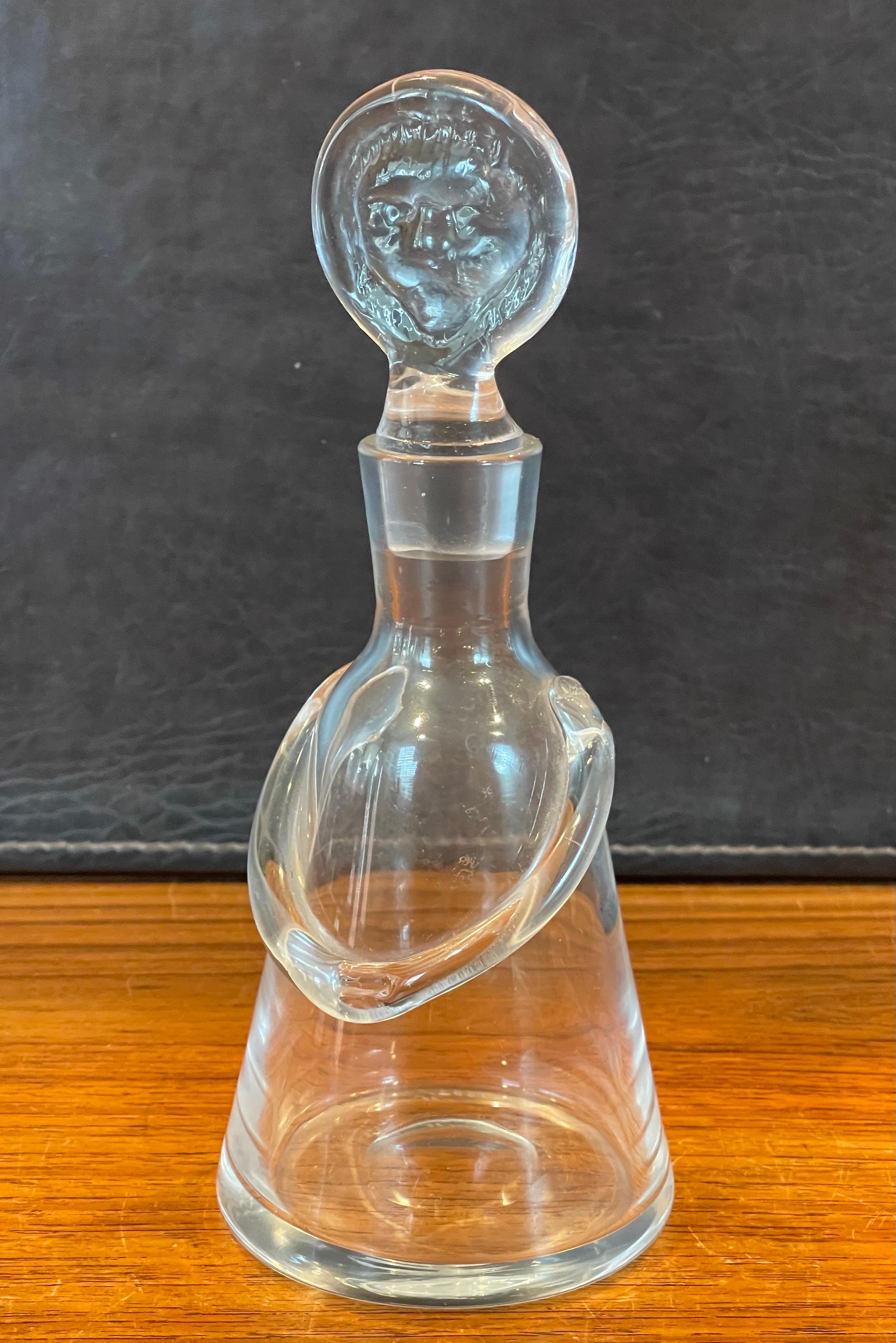 Small Figural Glass Decanter by Erik Hoglund for Boda Glassworks For Sale 3