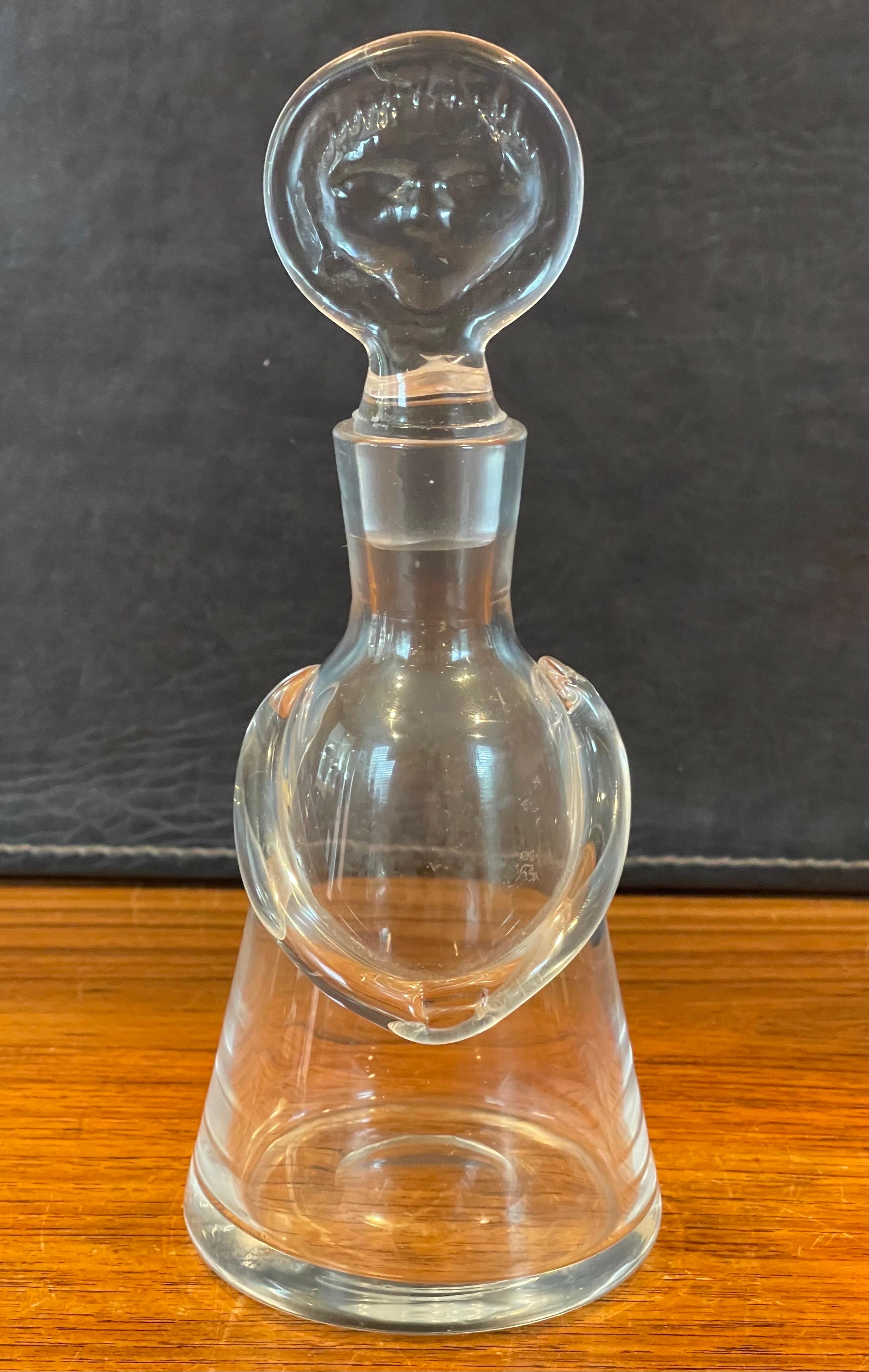 Small Figural Glass Decanter by Erik Hoglund for Boda Glassworks For Sale 5