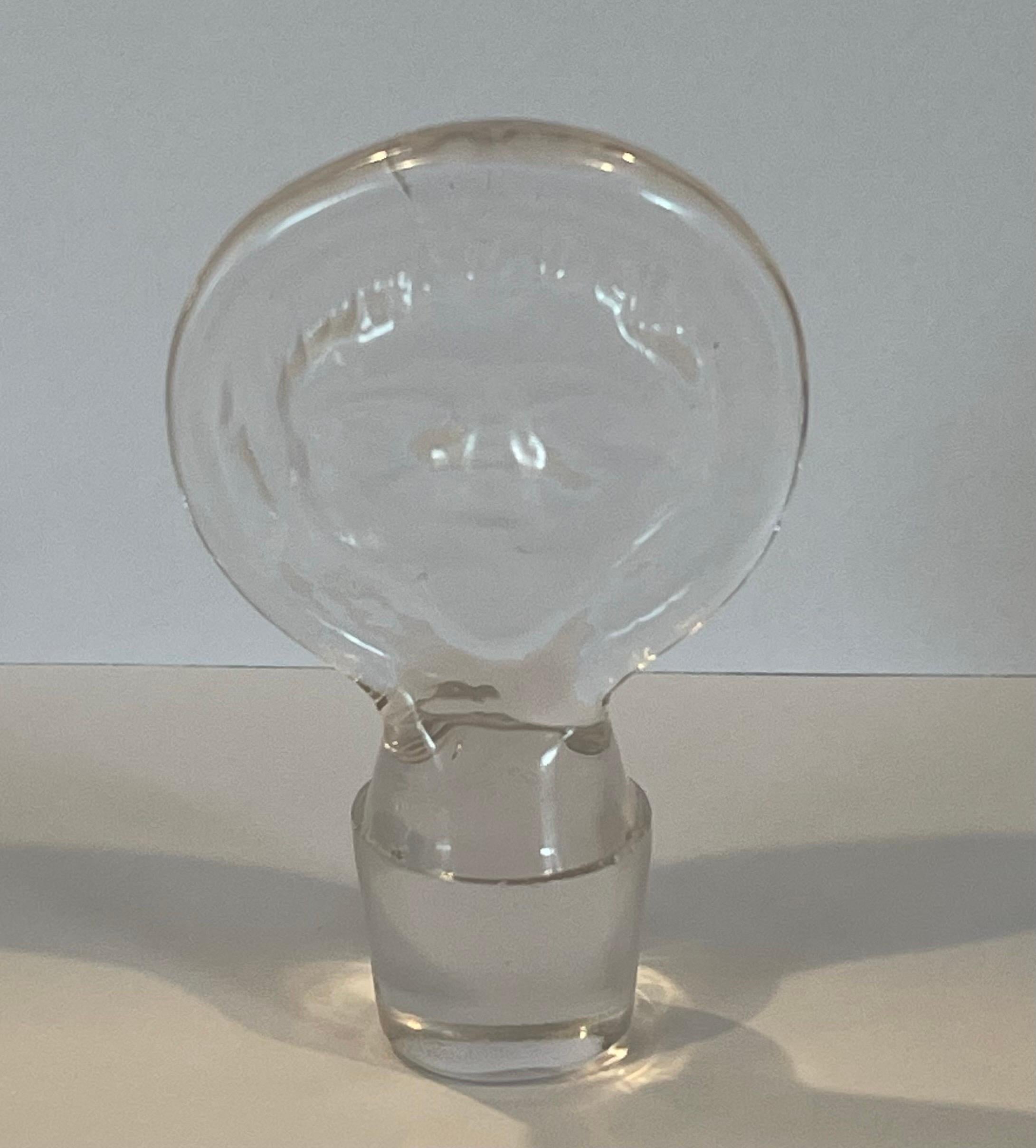 Small Figural Glass Decanter by Erik Hoglund for Boda Glassworks For Sale 7