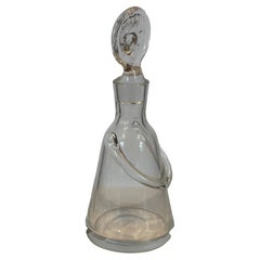 Small Figural Glass Decanter by Erik Hoglund for Boda Glassworks