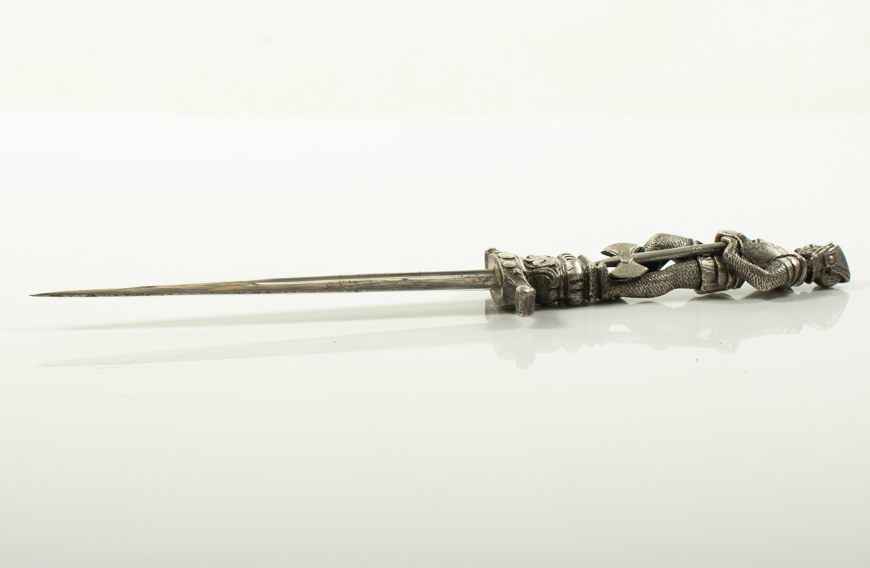 Figuraler romantischer Dagger des späten 19. Jahrhunderts im Angebot 7