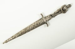 Small Figural Romantic Dagger - late 19th century