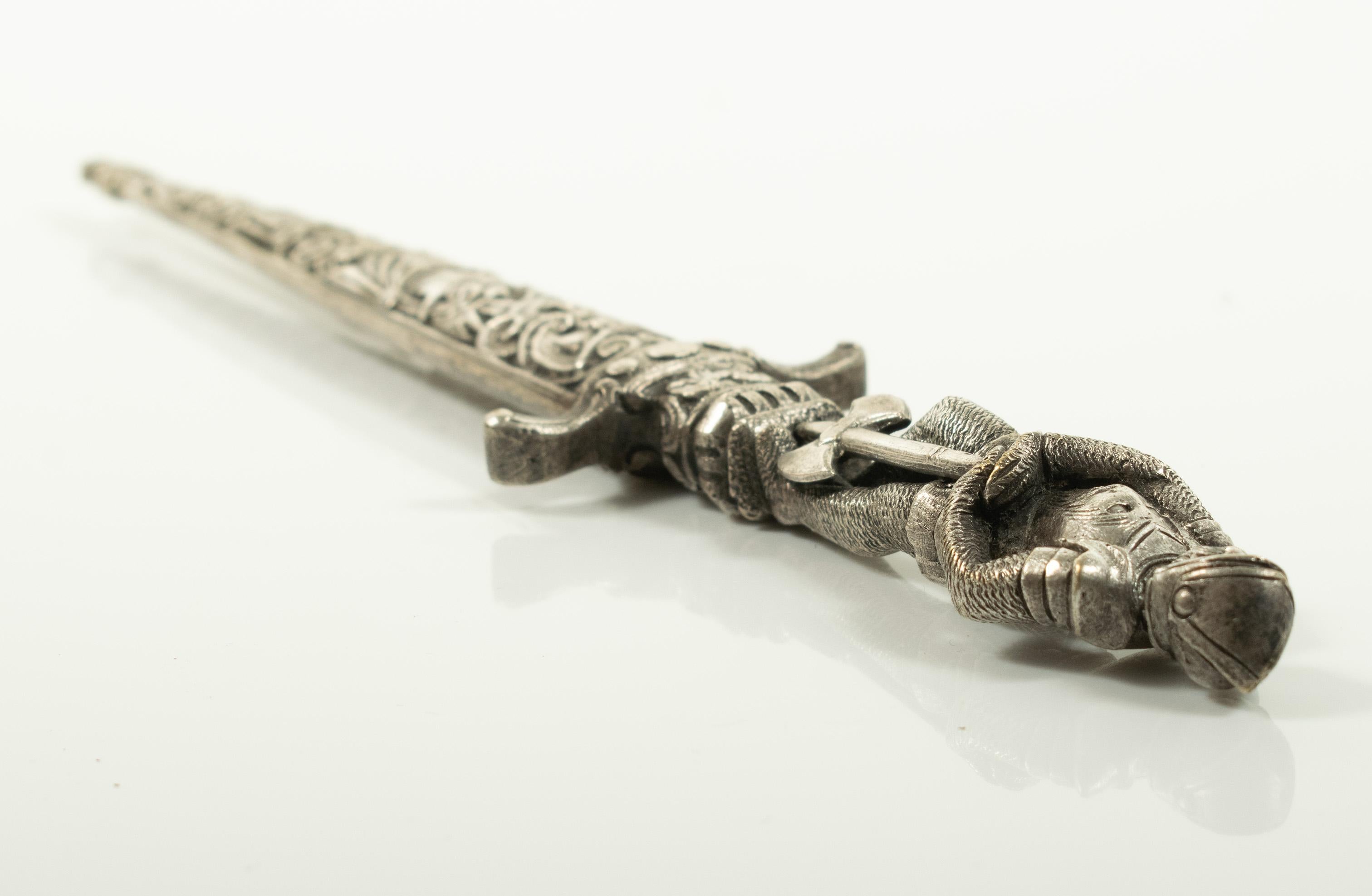 Figuraler romantischer Dagger des späten 19. Jahrhunderts im Angebot 3
